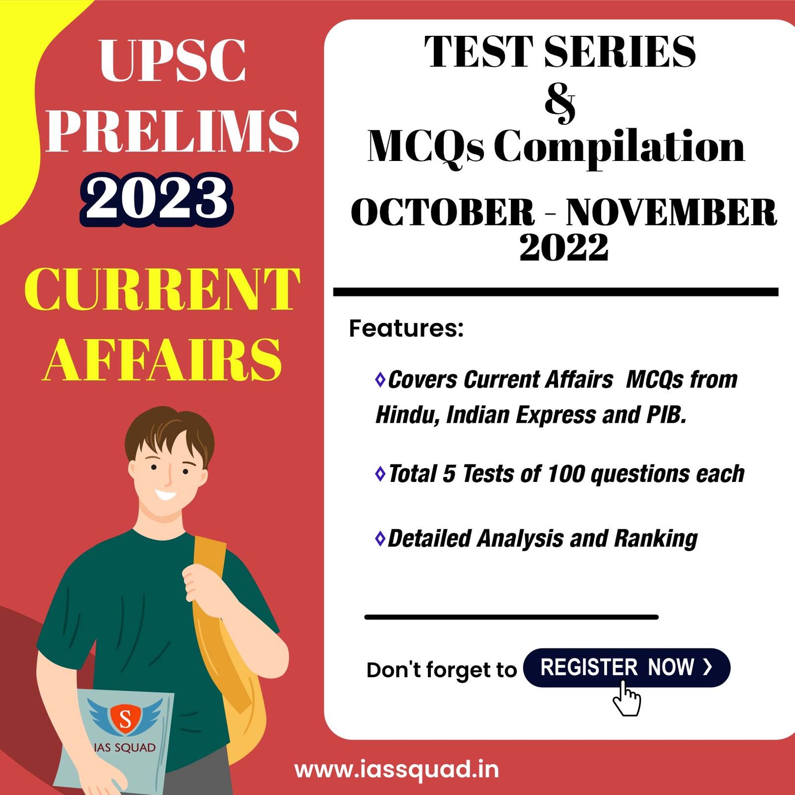 Current Affairs  Compilation / Test Series - October - November 